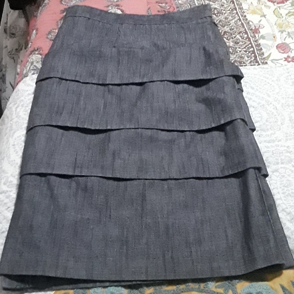 Dark denim skirt
